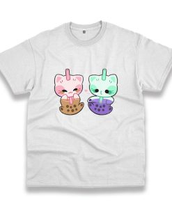 Boba Milk Tea Cat Trendy Casual T Shirt Boba Milk Tea Cat Trendy Casual T Shirt
