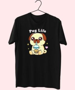 Boba Tea Pug Life Cute T Shirt