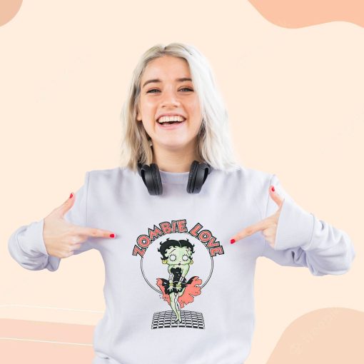 Breezy Zombie Love Betty Boop Cool Sweatshirt