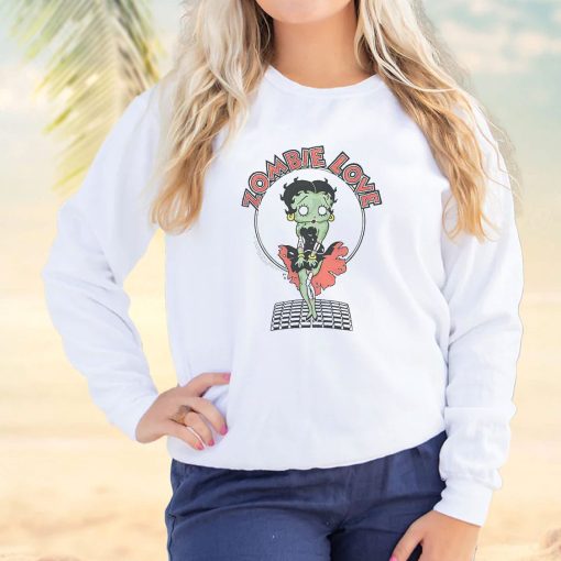 Breezy Zombie Love Betty Boop Cool Sweatshirt