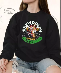 Brewdolph Lets Get Blitzened Christmas Sweatshirt Xmas Outfit 2 Brewdolph Lets Get Blitzened Christmas Sweatshirt Xmas Outfit 3