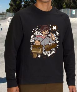 Businessman Running Funny Graphic Sweatshirt 3
