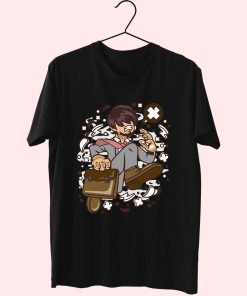 Businessman Running Funny Graphic T Shirt