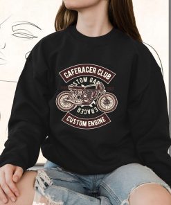 Caferacer Club Funny Graphic Sweatshirt