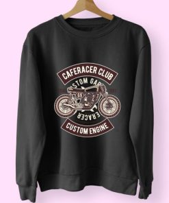 Caferacer Club Funny Graphic Sweatshirt 4