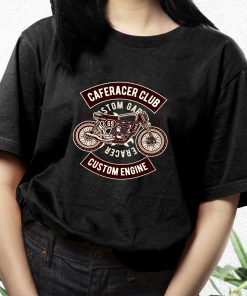 Caferacer Club Funny Graphic T Shirt