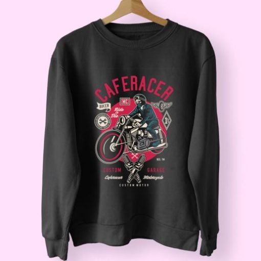 Caferacer Funny Graphic Sweatshirt