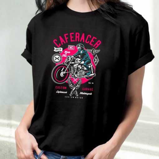 Caferacer Funny Graphic T Shirt