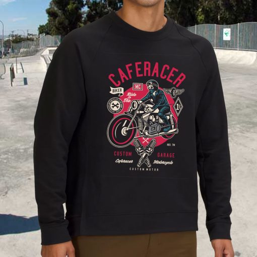 Caferacer Rider Classic Funny Graphic Sweatshirt