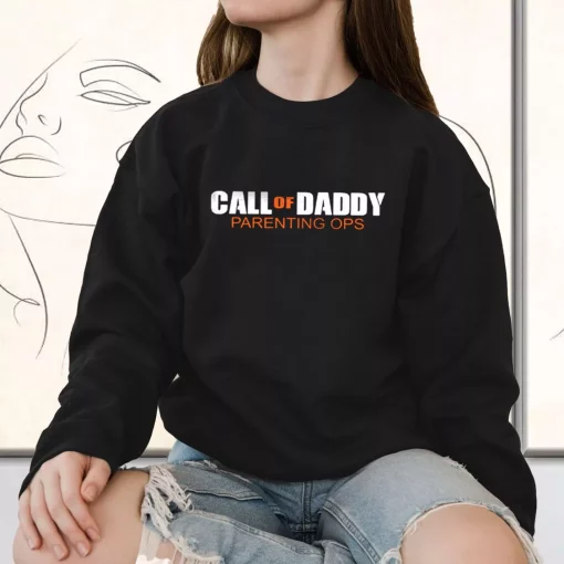 Call Of Daddy Parenting Ops Cod Funny Father Day Sweatshirt