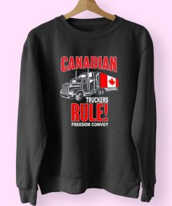 Canadian Trucker Rule Freedom Convoy 70s Sweatshirt Inspired