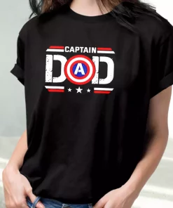 Captain Dad Superhero T Shirt For Dad 3