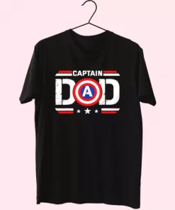 Captain Dad Superhero T Shirt For Dad 4