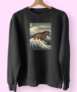 Capybaras On The Wave Cute Sweatshirt