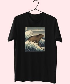 Capybaras On The Wave Cute T Shirt