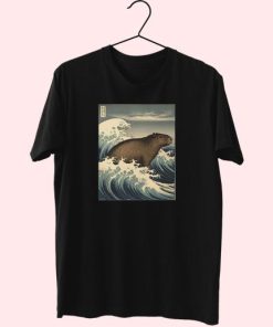 Capybaras On The Wave Cute T Shirt
