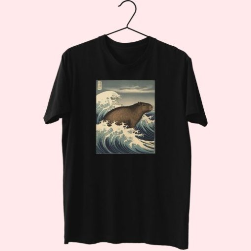 Capybaras On The Wave Cute T Shirt