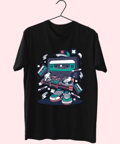 Cassette Disk Jockey Funny Graphic T Shirt