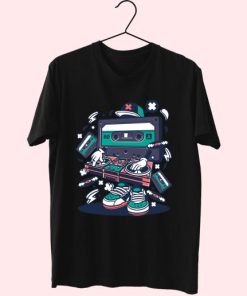 Cassette Disk Jockey Funny Graphic T Shirt 4