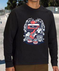 Cassette Rock Star Funny Graphic Sweatshirt 3