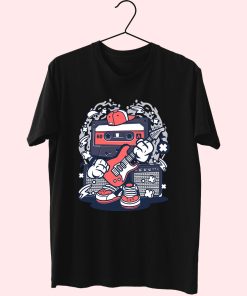 Cassette Rock Star Funny Graphic T Shirt