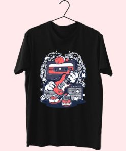Cassette Rock Star Funny Graphic T Shirt 4