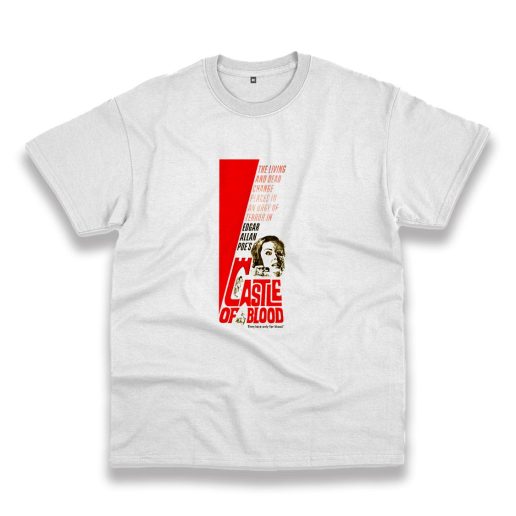 Castle Blood Retro Horror Casual T Shirt Castle Blood Retro Horror Casual T Shirt
