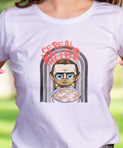 Cereal Killer Breakfast Halloween Casual T Shirt