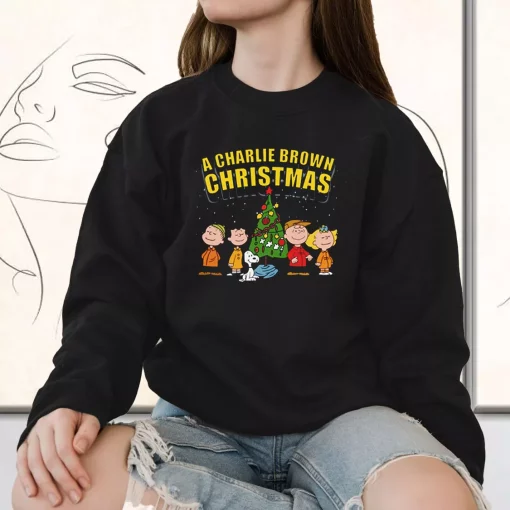 Charlie Brown Christmas Sweatshirt Xmas Outfit