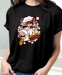 Chef Running Funny Graphic T Shirt 3