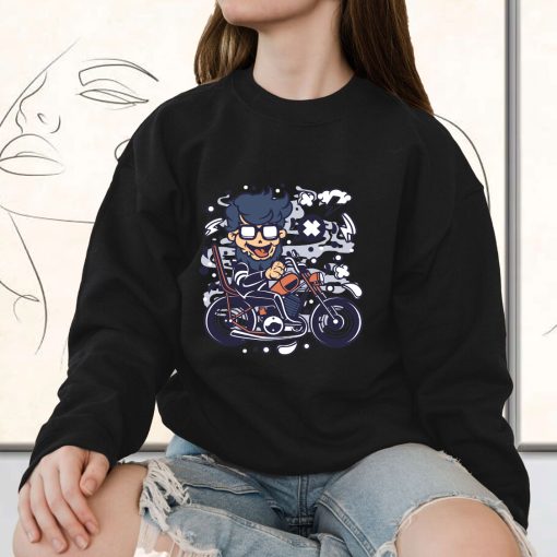 Chopper Hipster Funny Graphic Sweatshirt