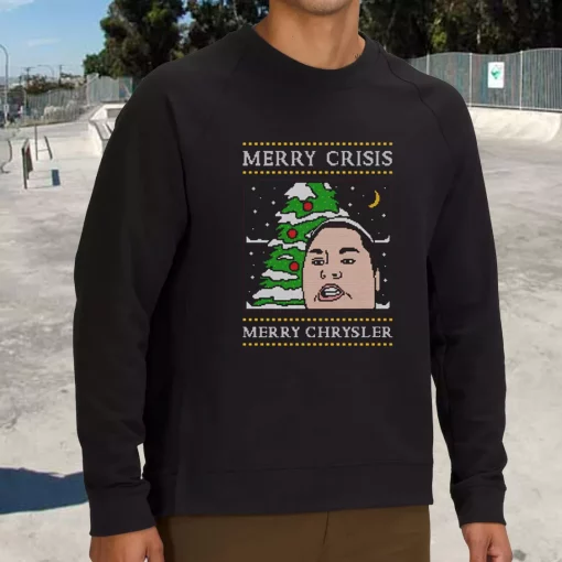 Christine Sydelko Merry Crimus Crisis Chrysler Christmas Sweatshirt Xmas Outfit