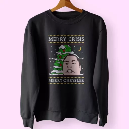 Christine Sydelko Merry Crimus Crisis Chrysler Christmas Sweatshirt Xmas Outfit