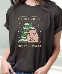 Christine Sydelko Merry Crimus Crisis Chrysler Christmas T Shirt Xmas Design