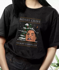 Christine Sydelko Merry Crimus Crisis Chrysler Christmas T Shirt Xmas Design 3