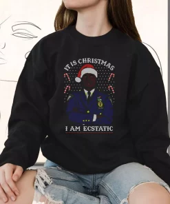 Christmas Captain Raymond Holt I Am Ecstatic Sweatshirt Xmas Outfit 2 Christmas Captain Raymond Holt I Am Ecstatic Sweatshirt Xmas Outfit 3