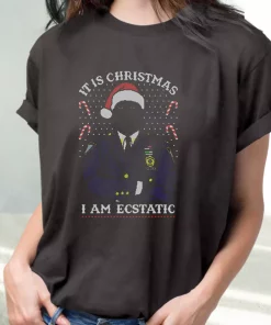 Christmas Captain Raymond Holt I Am Ecstatic T Shirt Xmas Design