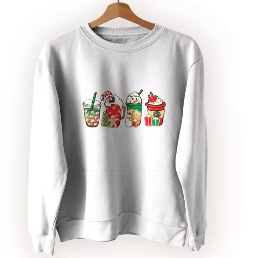 Christmas Snowman Latte Coffee Lover Ugly Christmas Sweater