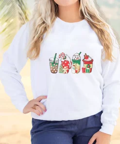 Christmas Snowman Latte Coffee Lover Ugly Christmas Sweater 2 Christmas Snowman Latte Coffee Lover Ugly Christmas Sweater 3