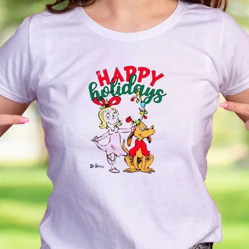 Cindy Lou Happy Holidays Thanksgiving Vintage T Shirt