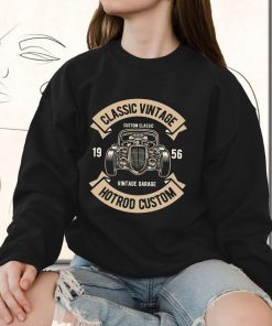 Classic Vintage Hotrod Funny Graphic Sweatshirt