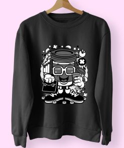 Coffee Cup Businessman Funny Graphic Sweatshirt