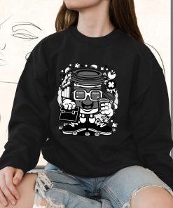 Coffee Cup Businessman Funny Graphic Sweatshirt