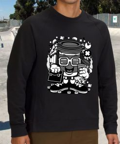 Coffee Cup Businessman Funny Graphic Sweatshirt 3