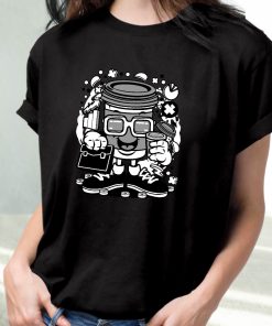 Coffee Cup Businessman Funny Graphic T Shirt 3