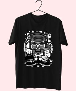 Coffee Cup Businessman Funny Graphic T Shirt 4