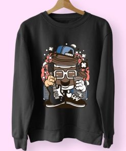 Coffee Cup Rocker Funny Graphic Sweatshirt 3 Coffee Cup Rocker Funny Graphic Sweatshirt 4