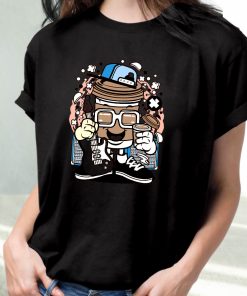 Coffee Cup Rocker Funny Graphic T Shirt 3