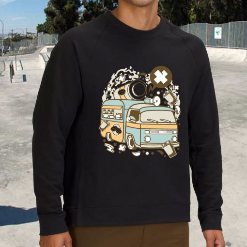 Coffee Van Funny Graphic Sweatshirt