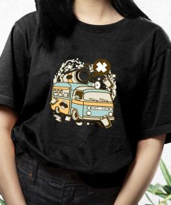 Coffee Van Funny Graphic T Shirt
